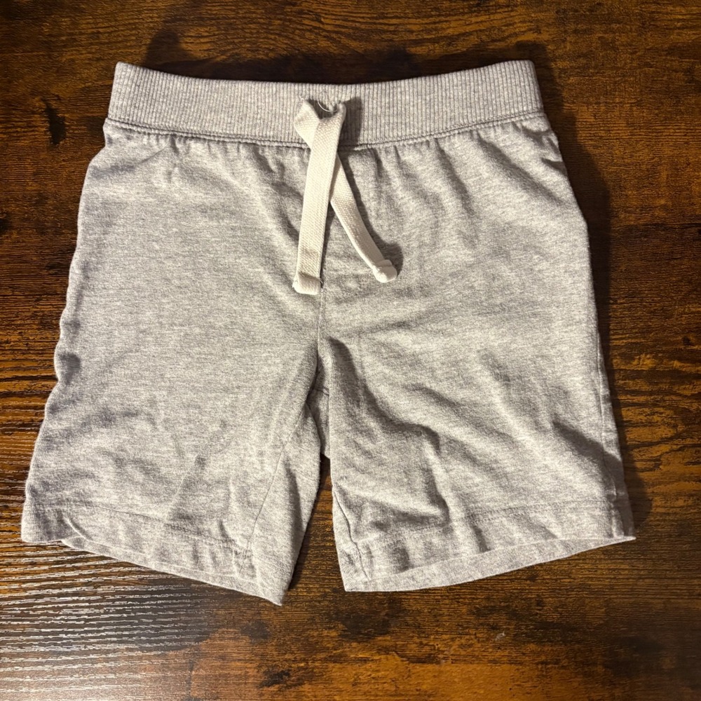 Old Navy Gray Sweat Shorts Elastic Waist Drawstring Casual (Kids 4T)